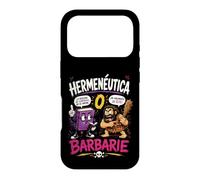 Carcasa para iPhone 17 Pro Hermenéutica o Barbarie Humor Filosófico Divertido
