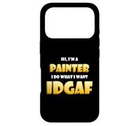 Carcasa para iPhone 17 Pro Hi I'm a Painter Artist Paint Brush Idgaf Funny Art Painting