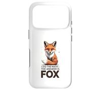 Carcasa para iPhone 17 Pro Hice Las matemáticas La Respuesta es Fox Funny Math