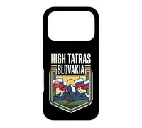 Carcasa para iPhone 17 Pro High Tatras Bandera de Eslovaquia Vintage Mountain Travel Art