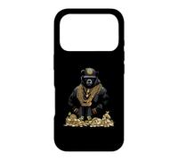 Carcasa para iPhone 17 Pro Hip Hop Bear Rapper with Chains and Money Bags