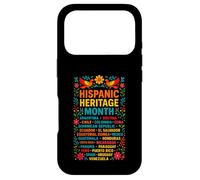 Carcasa para iPhone 17 Pro Hispanic Heritage Month Latino Flags Countries Kids Women