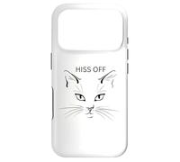 Carcasa para iPhone 17 Pro Hiss Off Cat Divertidos Gatos sarcásticos Amantes de los Gatos.