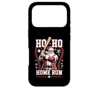 Carcasa para iPhone 17 Pro Ho Ho Home Run Béisbol Navidad Divertido Vacaciones Deportes Santa