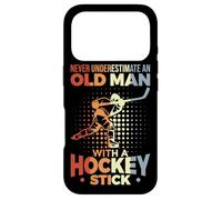 Carcasa para iPhone 17 Pro Hockey Abuelo Viejo Jugador de Hockey sobre Hielo
