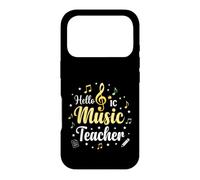 Carcasa para iPhone 17 Pro Hola Música Profesor Notas Musicales Clave de Sol