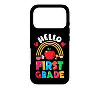 Carcasa para iPhone 17 Pro Hola Primer Grado para Maestros Niños Primer Grado Regreso a la Escuela