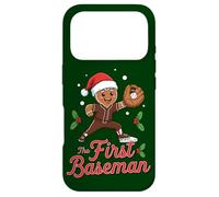 Carcasa para iPhone 17 Pro Holiday Gingerbread The First Baseman Christmas Baseball