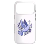 Carcasa para iPhone 17 Pro Holy Spirit Dove and Cross Christian Inspirational Faith