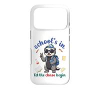 Carcasa para iPhone 17 Pro Honey Badger Volver a la Escuela Vibra Escuelas En Deja Que Comience el Caos