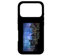 Carcasa para iPhone 17 Pro Hong Kong Islandia Skyline Retro Panorama Recuerdo
