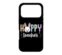 Carcasa para iPhone 17 Pro Hoppy Teacher Happy Easter Bunny Gráfico