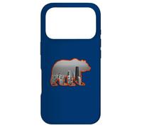 Carcasa para iPhone 17 Pro Horizonte de la Ciudad de Chicago Dentro de una Silueta parda