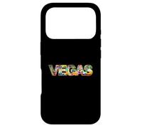 Carcasa para iPhone 17 Pro Horizonte de Las Vegas con Edificios icónicos en Negrita Texto de Las Vegas
