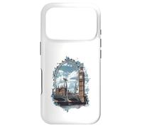 Carcasa para iPhone 17 Pro Horizonte de Londres Big-Ben Ferris Wheel Cityscape Art