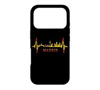 Carcasa para iPhone 17 Pro Horizonte de Madrid Skyline Latido Pulso Bandera Amo Madrid