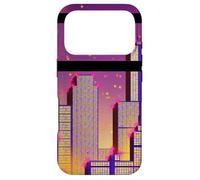 Carcasa para iPhone 17 Pro Horizonte de una Ciudad púrpura Synthwave
