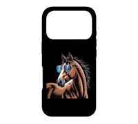 Carcasa para iPhone 17 Pro Horse Stuff Gafas de Sol Caballos Salvajes Montar a Caballo Divertido