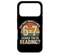 Carcasa para iPhone 17 Pro How Many Nights a Week Should You Be Reading Funny 6 7 Meme