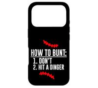 Carcasa para iPhone 17 Pro How To Bunt Don't Hit A Dinger Práctica de béisbol