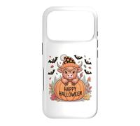 Carcasa para iPhone 17 Pro Howdy Halloween Funny Highland Cow Spooky Season Hombres Mujeres