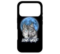 Carcasa para iPhone 17 Pro Howling Lone Wolf On Moon Animal Funny Wolves Lover
