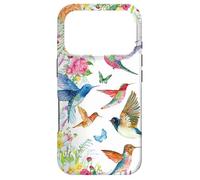 Carcasa para iPhone 17 Pro Hummingbirds Within Florals and Butterflies Bird Lover