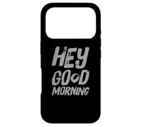 Carcasa para iPhone 17 Pro Humor Divertido TXT Mañana Gente Citas Divertidas Hola Buenos días