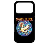Carcasa para iPhone 17 Pro Humor Espacial Space Cluck Cosmic Chicken