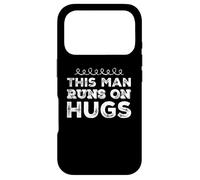 Carcasa para iPhone 17 Pro Humor Gracioso Texto Gente Divertida Divertido Este Hombre Corre en Abrazos