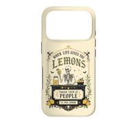Carcasa para iPhone 17 Pro Humor Oscuro gótico limón Cita Esqueleto Mercado Estado de ánimo