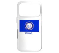 Carcasa para iPhone 17 Pro Huron South Dakota - Recuerdo de Bandera de Estados Unidos