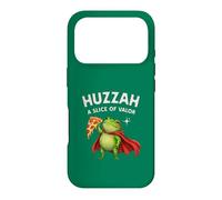 Carcasa para iPhone 17 Pro Huzzah: Una porción de Valor Frog Knight Pizza Gamer Snacks