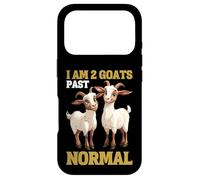 Carcasa para iPhone 17 Pro I Am 2 Goats Past Normal Broma de Granjero de Animales -