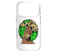 Carcasa para iPhone 17 Pro I Am My Ancestors Dreams Afro Black Queen Vintage Verde Lima