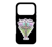 Carcasa para iPhone 17 Pro I Am The Vine You Are The Branches Biblia Cristiana para Mujer