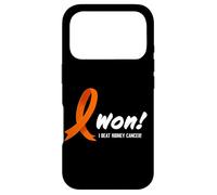 Carcasa para iPhone 17 Pro I Beat Kidney Cancer. I Won! Orange Ribbon For Survivors