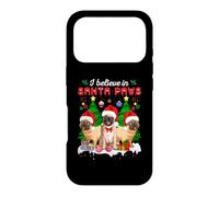 Carcasa para iPhone 17 Pro I Believe In Santa Paws - Amante de los Perros - Lindo Carlino navideño