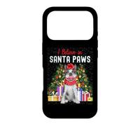 Carcasa para iPhone 17 Pro I Believe In Santa Paws - Lindo Bulldog francés de Navidad