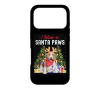 Carcasa para iPhone 17 Pro I Believe In Santa Paws - Lindo Cachorro de Beagle navideño