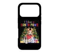 Carcasa para iPhone 17 Pro I Believe In Santa Paws - Lindo Cachorro de Beagle navideño