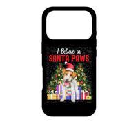 Carcasa para iPhone 17 Pro I Believe In Santa Paws - Lindo Jack Russell Navidad