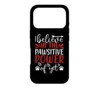 Carcasa para iPhone 17 Pro I Believe In The Pawsitive Power Cat Kitten Cats Lovers
