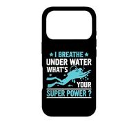 Carcasa para iPhone 17 Pro I Breathe Under Water Funny Scuba Dive Diver Diving