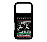 Carcasa para iPhone 17 Pro I Can't I Have Plans in The Garage Ugly Christmas