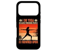 Carcasa para iPhone 17 Pro I Do Yoga Because Punching People Is Frowned Upon