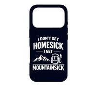 Carcasa para iPhone 17 Pro I Don't Get Homesick I Get Mountainsick Divertido Juego de Palabras de Senderismo