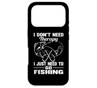 Carcasa para iPhone 17 Pro I Don't Need Therapy I Just Need To Go Fishing Funny Fish