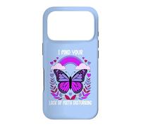 Carcasa para iPhone 17 Pro I Find Your Lack of Faith Disturbing Christian Butterfly