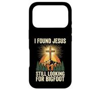 Carcasa para iPhone 17 Pro I Found Jesus Still Looking For Bigfoot Cristo Cruz Dios Rey